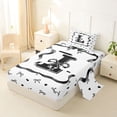 thumbnail image 2 of Erosebridal Black Bow Letter L Twin Sheet Sets, Princess Cartoon Style Bedding, 3 Pieces, 2 of 5