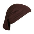 thumbnail image 1 of Gorra de mujer de algodón de seda de alta elasticidad con fondo cilíndrico monocromático, 1 of 5