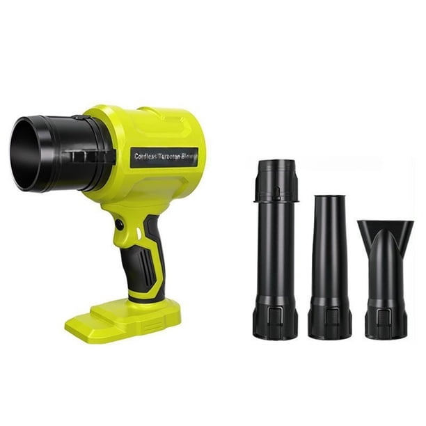 Soplador Turboventilador Inalámbrico de 18V para Ryobi a Batería 40000RPM Ventilador de Chorro Soplador de Aire para Cuidado Del Césped Limpieza de Patio Eliminación de Polvo