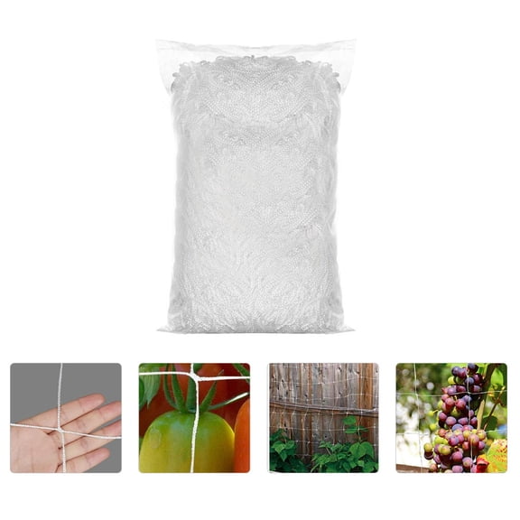 COOPHYA White Garden Netting for Climbing Plants, Beans, and Vines - Strong Support Trellis Mesh for Outdoor Gardening