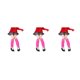 thumbnail image 2 of Sonducket Paquete de 2 calcetines hasta el muslo calentadores de piernas para diario fiesta de Halloween fucsia Fucsia 3Conjunto, 2 of 6