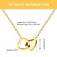 thumbnail image 6 of NICKSUN 14K Rose Gold Plated Double Heart Shaped Necklace Shiny Wedding Jewelry Gifts, 6 of 11