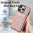 thumbnail image 5 of Compatible with iPhone 16 Pro max Wallet Case for Women Crossbody Phone Case PU Leather Zipper Handbag Wrist Strap Cover Credit Card Holder,for Apple 16 Pro,Cell Phone Cases, 5 of 7