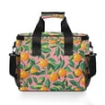 thumbnail image 7 of FORMRS Insulated Cooler Bag 24 Cans Capacity Soft Leakproof Lunch Box with Side Pockets, Pink Oranges, 7 of 7