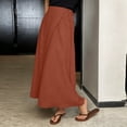 thumbnail image 2 of XIAOCHA Women's Wrap Tie-Waist Skirt Flowy Elegant Boho Casual Maxi Skirt, 2 of 4