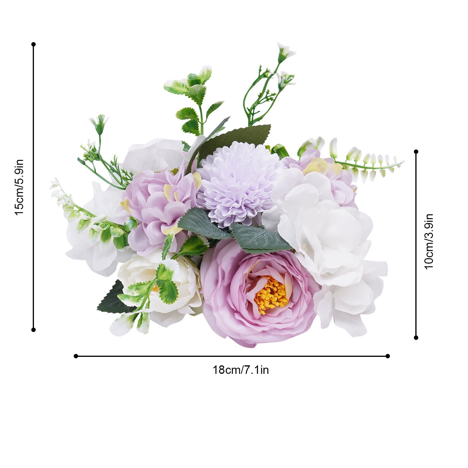 10-pack Artificial Flowers Arrangements Artificial Flower Bouquets Wedding Flower Balls for Centerpieces Decor