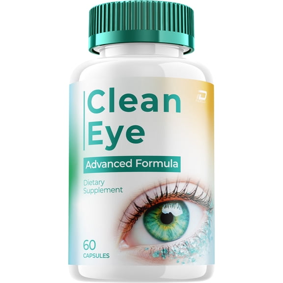 Clean Eye Support Supplement – CleanEye Capsules Vitamins Healthy Vision, 1 Pack, 60 Capsules