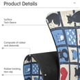 thumbnail image 4 of Yayeee Faucet Mat for Kitchen Sink 30" Diatomite Long Splash Guard Pad, Black Cats and Hearts, 4 of 7