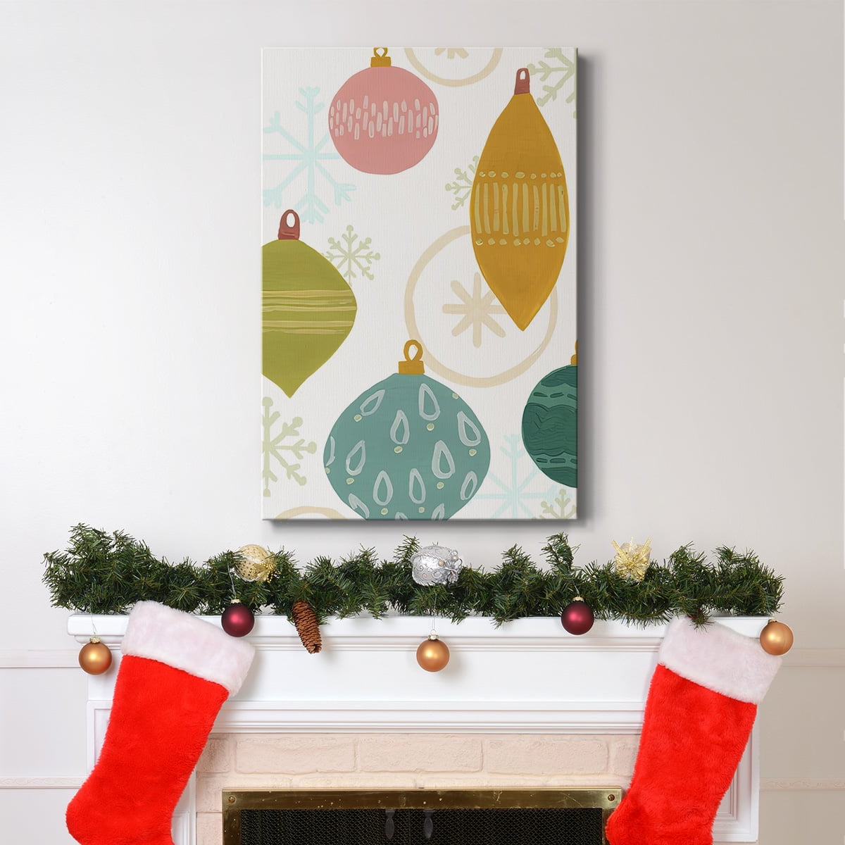 Modern Holiday Collection B- Gallery Wrapped Canvas