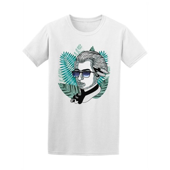 Hipster Mozart Portrait Tee Men's -Image by Shutterstock