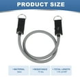 thumbnail image 2 of Uxcell Resistance Tube Bands, 70 lbs Stackable Single Resistance Band Exercise Band Stretch Band for Working Out Man Home, Grey, 2 of 5