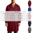 thumbnail image 3 of Kosheko Men's Long-Sleeve Work Dust Coat Notched Lapel Multi Patch Pockets Snap Front Closure for Daily Workshop Tasks Red S, 3 of 9