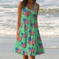 thumbnail image 1 of Qiopertar Robe d'Été Décontractée Sans Manches Col Rond pour Femmes en Solde Livraison Gratuite à Moins de 5$ jusqu'à 90 % de Réduction, 1 of 5