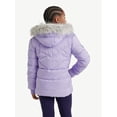 thumbnail image 5 of Justice Girls Puffer Jacket with Faux Fur Lined Hood, Sizes 5-18, 5 of 5