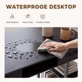 thumbnail image 6 of edx 48 Inch Office Desk with 2 Drawers, Spacious Writing Desk with Storage Shelves, Modern Computer Table for Home Office,Study and Work,Brown Rust, 6 of 8