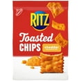 thumbnail image 3 of (3 pack) RITZ Toasted Chips Cheddar Crackers, Party Snacks, 8.1 oz, 3 of 17