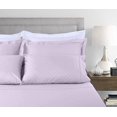 thumbnail image 5 of Threadmill Home Linen Cotton Full Size Bed Sheet Set, Damask Jacquard, 16” Deep Pocket, 4 Pc, Lilac, 5 of 5