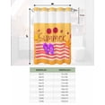 thumbnail image 6 of No Hook Shower Curtain with Snap in Liner, Summer Seaside Beach Ocean Starfish Hotel Shower Curtains for Bathroom, Washable Shower Curtain Liner Set with Mesh Top Window, 72”x78”, 6 of 6