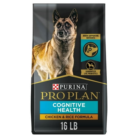 Purina Pro Plan High Protein, Cognitive Health Dry Dog Food, Chicken & Rice Formula, 16 lb. Bag