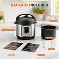 thumbnail image 5 of edx 3 Quart Electric Pressure Cooker,Multi-Function Features Stainless Steel Pot with 8 Functional Modes & Programmable Timer, Silver, 5 of 10