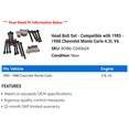 thumbnail image 2 of Head Bolt Set - Compatible with 1985 - 1988 Chevy Monte Carlo 4.3L V6 1986 1987, 2 of 2
