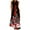 Watermelon Red, variant on IROINNID Women's Sleeveless Sundress V-Neck Long Dress With Striped Floral Maxi Prints Dress