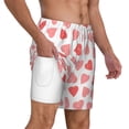 thumbnail image 3 of Goofa Pink Hearts1 Printed Men's Swim Trunks Board Shorts Quick Dry Mens Swimming Trunks with Compression Liner,Breathable Fit Hawaii Beach Shorts-Large, 3 of 9