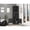 Gray, variant on Two - Door Bar Cabinet with 8 Cubbies / Fit for Liquor Display and Storage