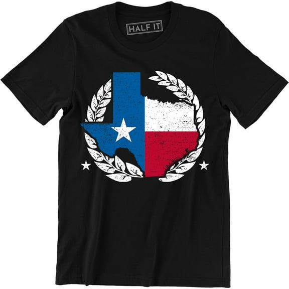 Texas Map Flag Texan Lone Star State Southern Pride USA Men's T-Shirt