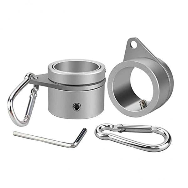 2x Clip montaje de asta - s de montaje de asta giratoria con clips Rotación libre de 1 par shamjiam Clip de anillos de asta de bandera