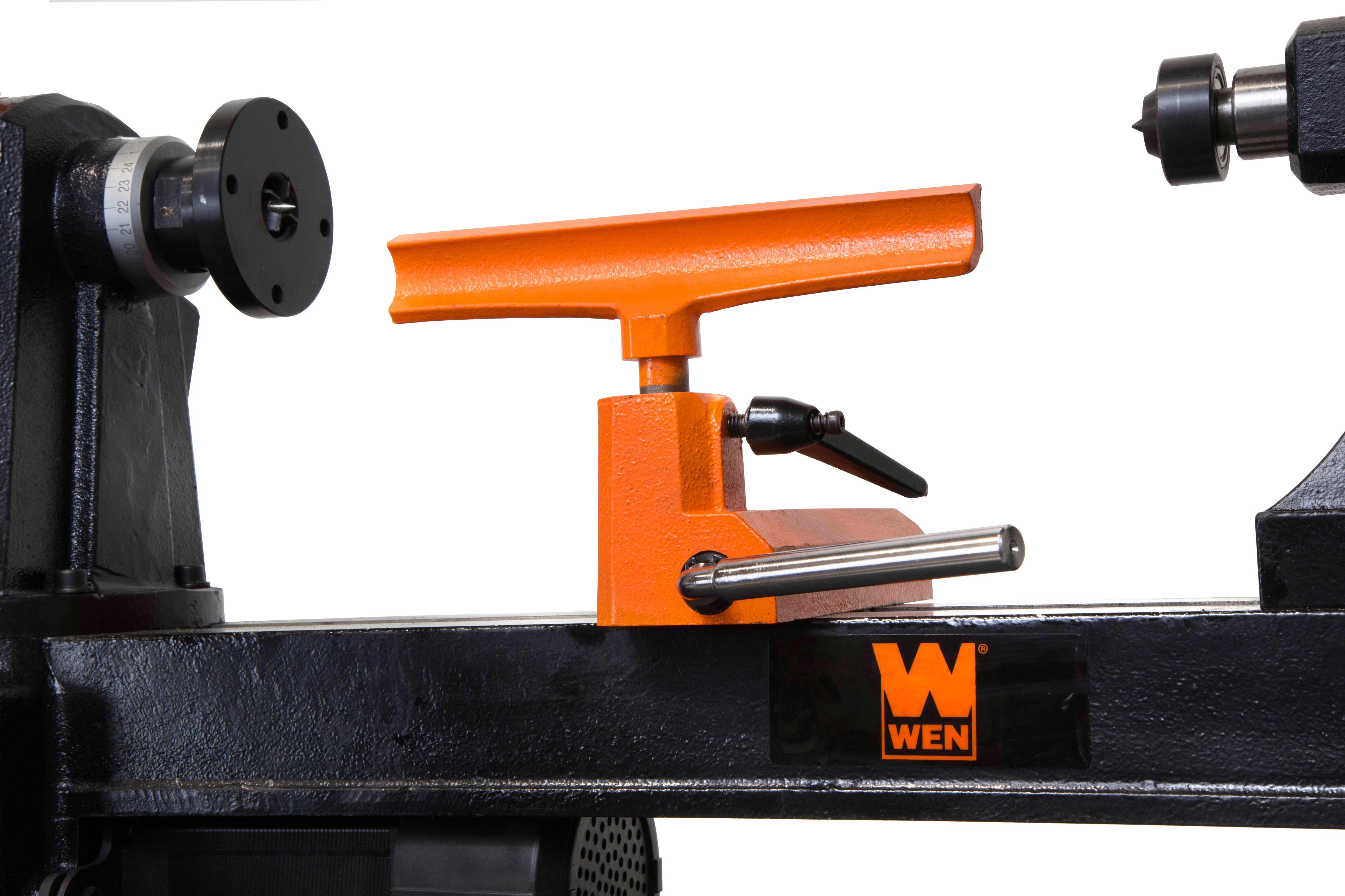 WEN 34027EX 23Inch Cast Iron Wood Lathe Bed Extension for 12 by 16