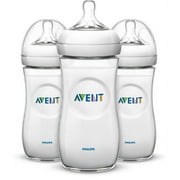 Philips Avent Natural 11 Oz. Clear Baby Bottles, 3 Pack