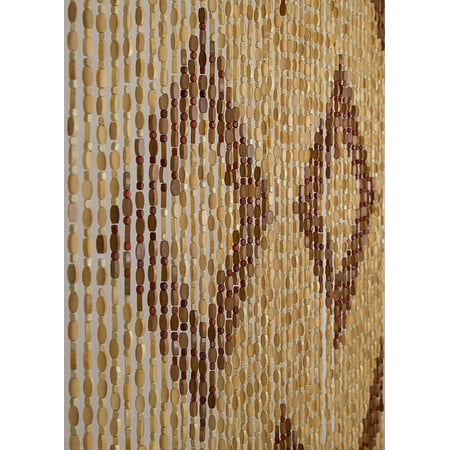 Beadedstring Wood Bamboo Beaded Curtain, Wood Bead Curtains