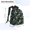 thumbnail image 2 of Pofeuu Dinosaur In The Space Print Laptop Backpack Travel Canvas Backpack for School Lightweight and Comfortable Backpack College Backpack Schoolbag, 2 of 6