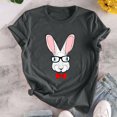 thumbnail image 2 of Camiseta de mujer, divertida y bonita camiseta de manga corta, camiseta con estampado de mariposa, blusa con estampado de conejo, regalo para mujer Pompotops hfajkhk127637, 2 of 7