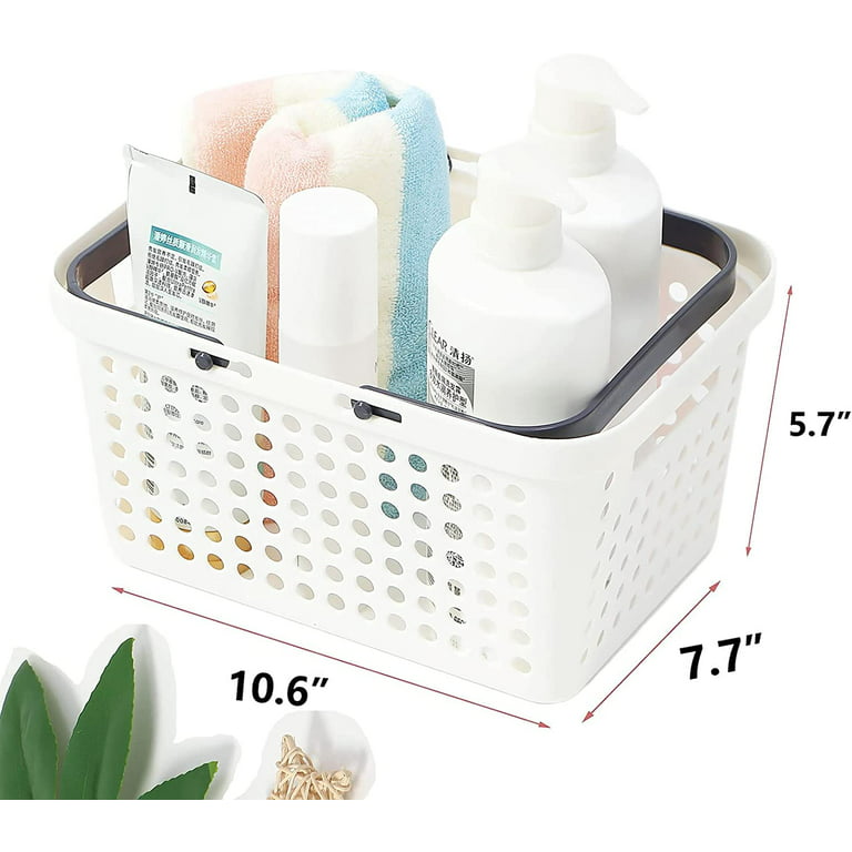 Haundry Deluxe Plastic Cleaning Caddy, Stackable Carry Caddy Tote Organizer for Cleaning Products, Tools, Bottles, Fits Into Cleaning O