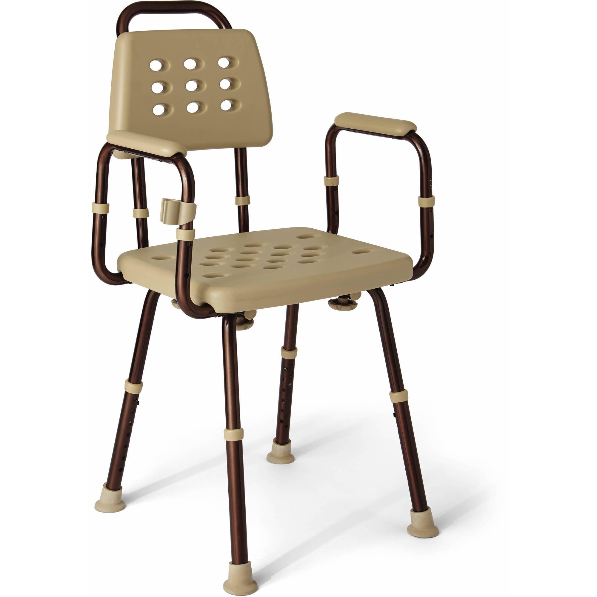 Medline Elements Adjustable Shower Chair With Microban Antimicrobial