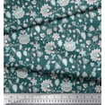 thumbnail image 3 of Soimoi Tissu Poly Georgette Feuilles & Floral Imprimé Tissu 1 Yard 42 Pouces de Large, 3 of 3