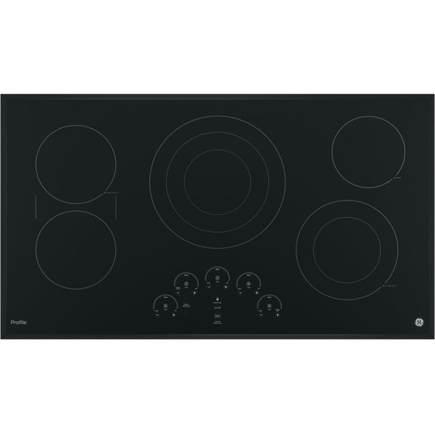 GE Appliances PP9036DJBB 36 Inch Electric Smoothtop Cooktop Black