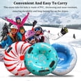 thumbnail image 2 of braveheart Safe And Durable Sleds For Snow With Thickened PVC Safe And Firm Handle And Portability Snow Tubes 1, 2 of 6