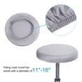 thumbnail image 3 of Uxcell 9.5" Bar Stool Cover, 6 Pack Stool Cushion Cover for 11"-16" Chair, Light Gray, 3 of 6