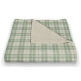 thumbnail image 3 of Creative Products Fall Sage Buffalo Check 50x60 Coral Fleece Blanket, 3 of 3