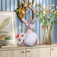 thumbnail image 5 of Easter Gnomes Decorations, Easter Bunny Gnomes Spring Tomte Nisse Rabbit Plush Gnomes Scandinavian Faceless Dwarf Handmade Elf Gift for Table Ornament Home Decor, 5 of 6