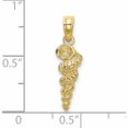 thumbnail image 2 of 10K Yellow Gold 3-D Mini Common Wentletrap Shell Charm (13 X 5.27) Made In United States -Jewelry By Sweet Pea, 2 of 5