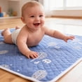 thumbnail image 2 of Washable Underpad 19.7x27.6 Inch, Reusable Waterproof Incontinence Bed Pad for Adults Elderly Kids Pets, Absorbent Cotton Protective Pad for Bed Couch, 2 of 8