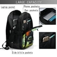 thumbnail image 4 of Fuzoiu Cute Big-Eyed Black Cat Print USB Backpack with Charging Port,Laptop Backpack,Business Travel Durable Laptops Backpack, for School, Work, Travel & Outdoor Activities, 4 of 7
