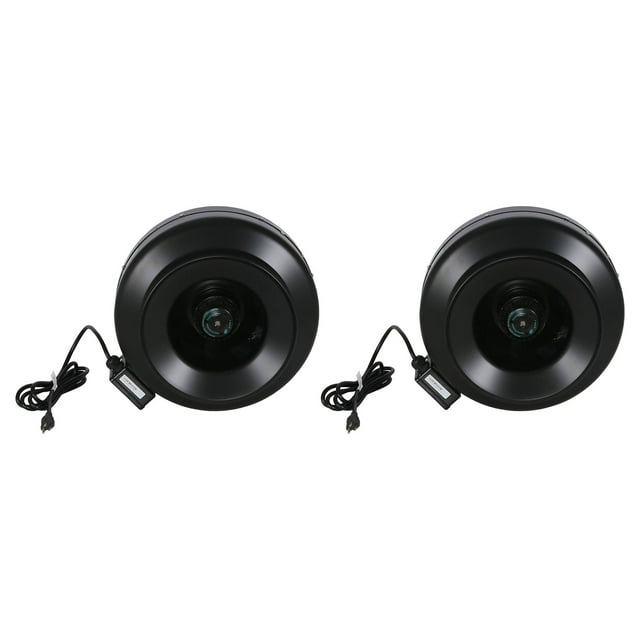 Hurricane 12" Commercial Grade Inline Wall Fan For Ventilation Use (2 Pack)