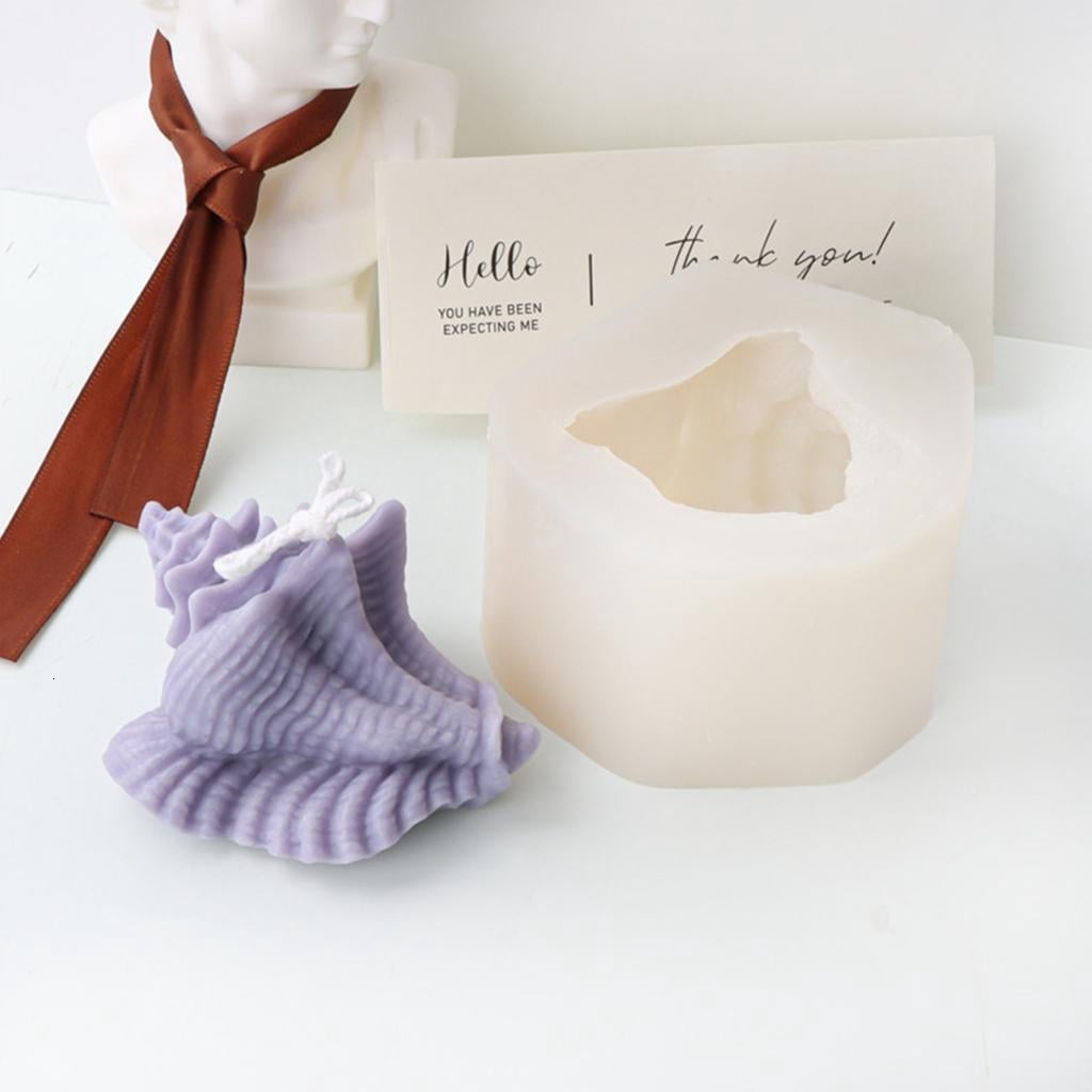 Osdhezcn Conch Shape Candle Molds Silicone Molds Resin Ornaments Mold for Making Candle