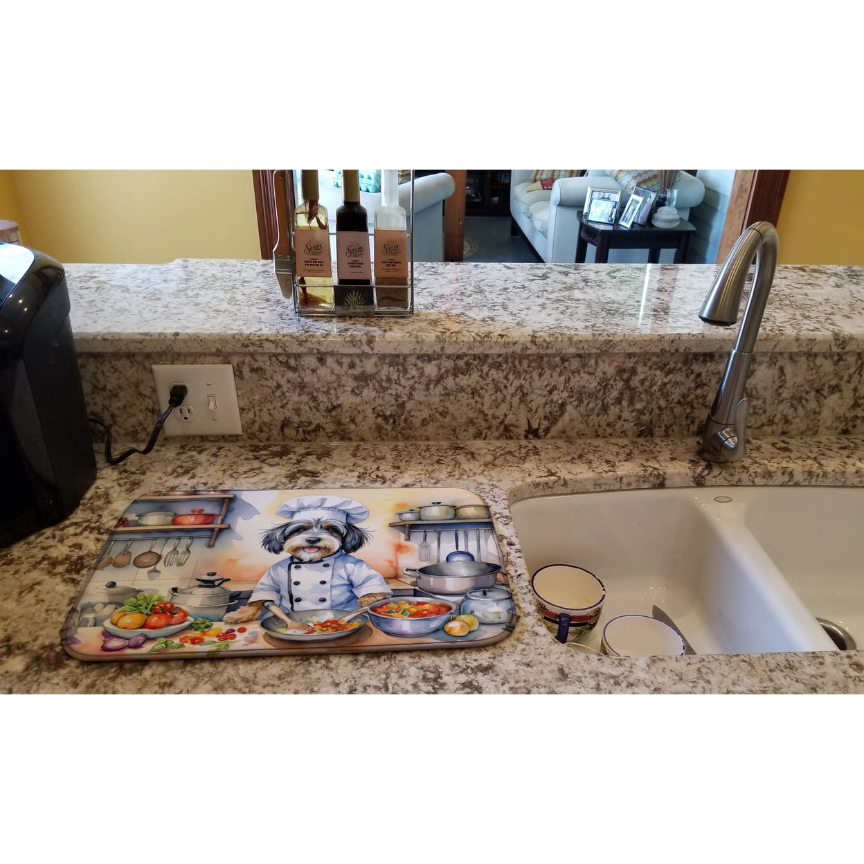 Tibetan Terrier The Chef Dish Drying Mat