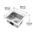 thumbnail image 4 of Artika Irvine 20GA Stainless-Steel Bar Sink, 4 of 9